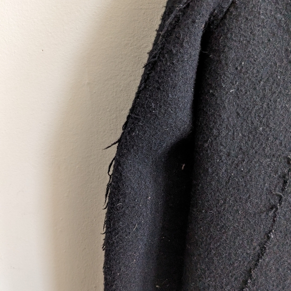 Rag & Bone Wool Cashmere Distressed Cropped Peacoat - Punk Grunge Goth Designer - Picture 12 of 14